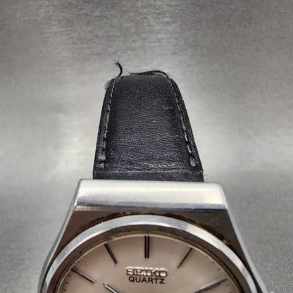 Seiko Silverwave Watch Men 35mm White Dial Steel Round 7121-7010 New Battery