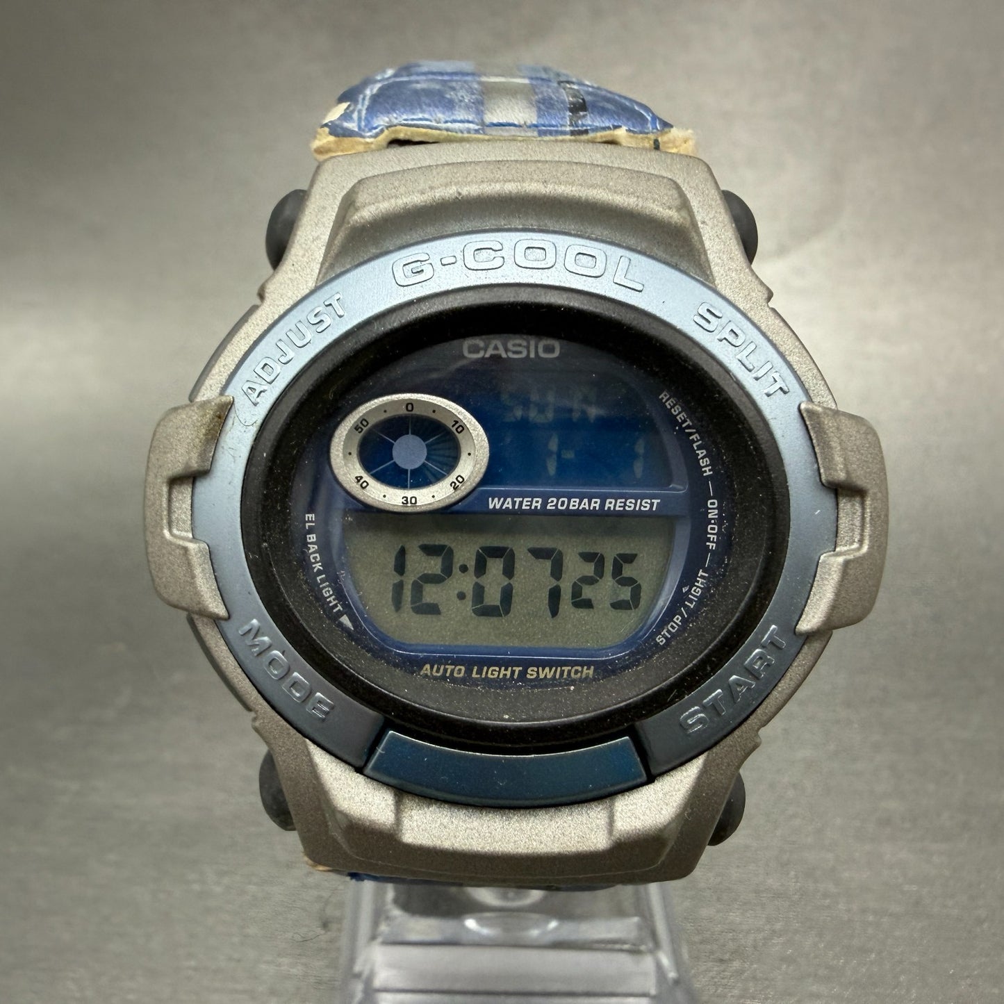 Casio G-Shock G-Cool GT-003 Watch Men 46mm Digital Silver Alarm Chrono New Batt0