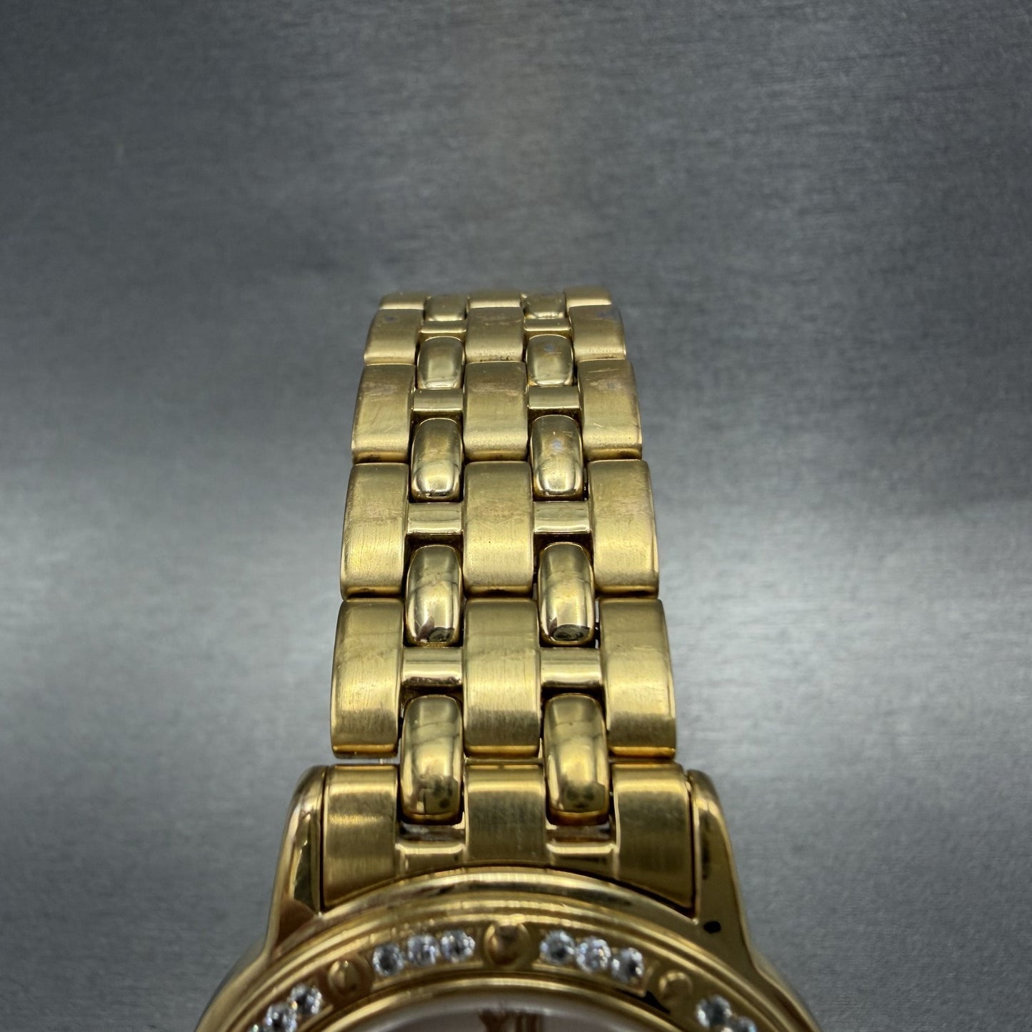 Raymond Weil Tango Watch Men 36mm Cream Dial Gold Plated Date New Battery 55604