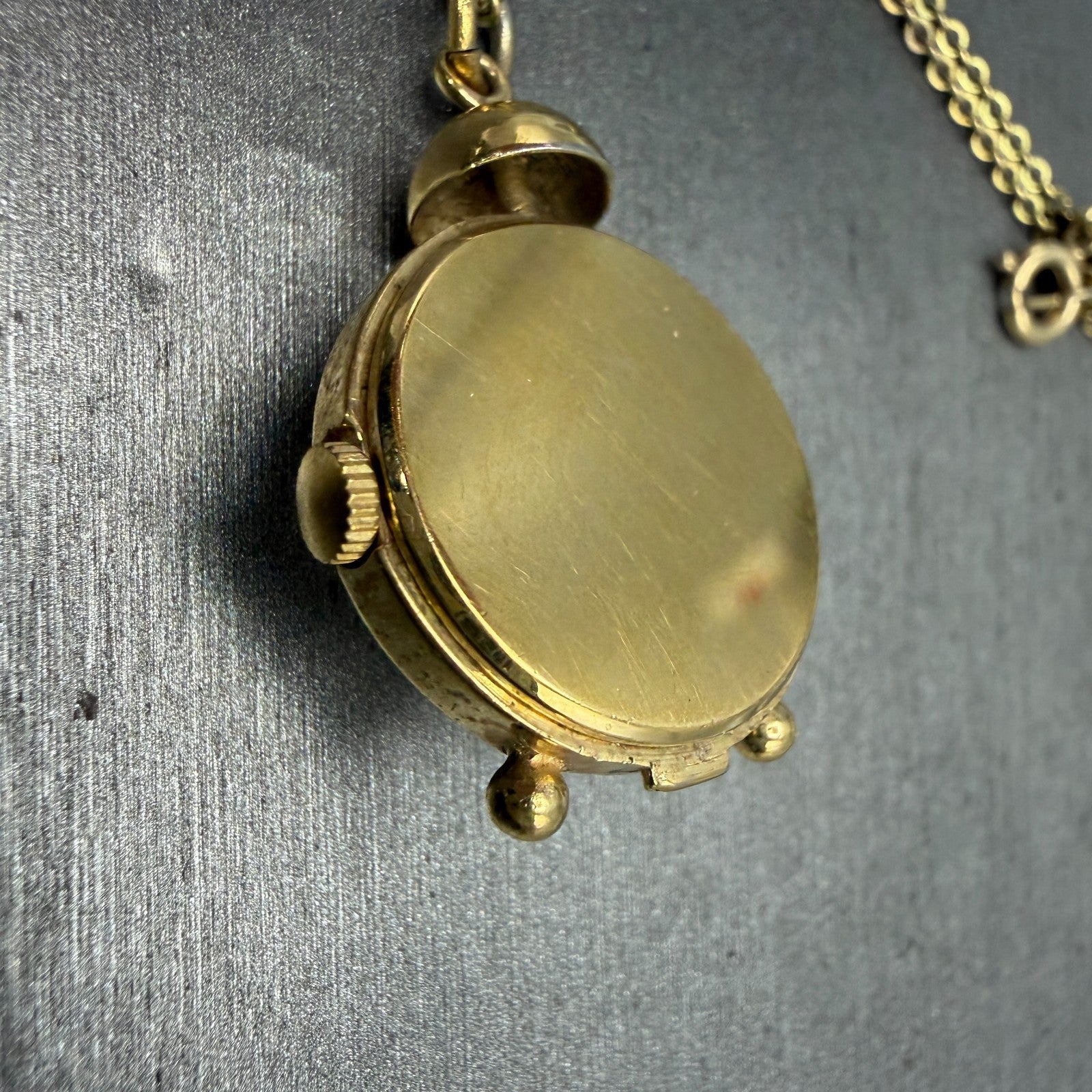 Orient Jupiter Necklace Watch Women 22mm Champagne Dial Gold Tone Round New Batt8