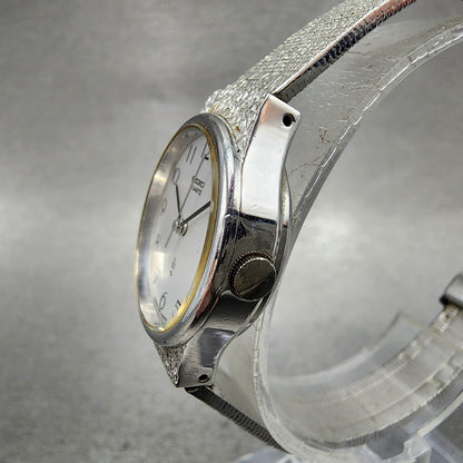 Seiko Watch Women 23mm Silver Dial Silver Tone Round 43010010 New Battery2