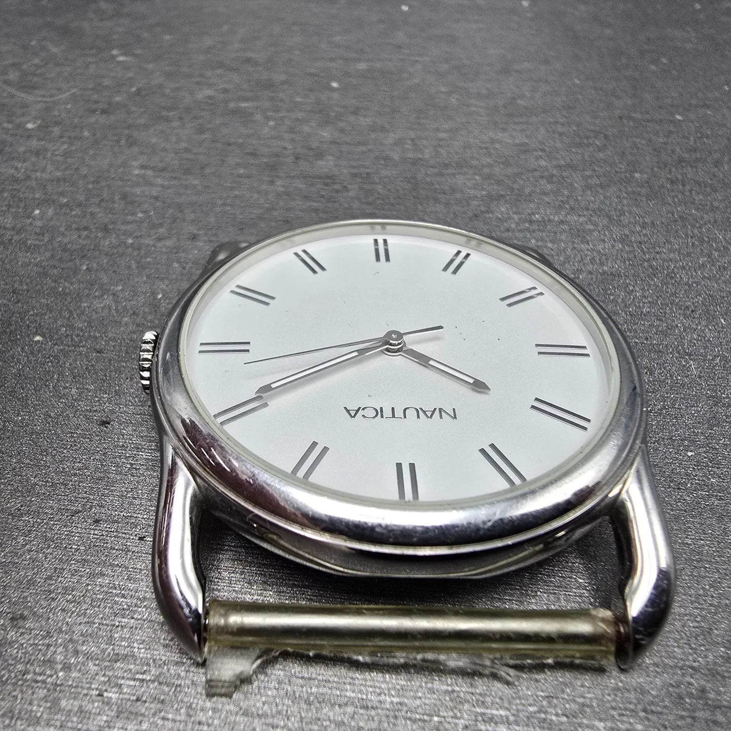 Nautica Watch Men 42mm Silver Dial Stainless Steel Round N07556L New Battery4