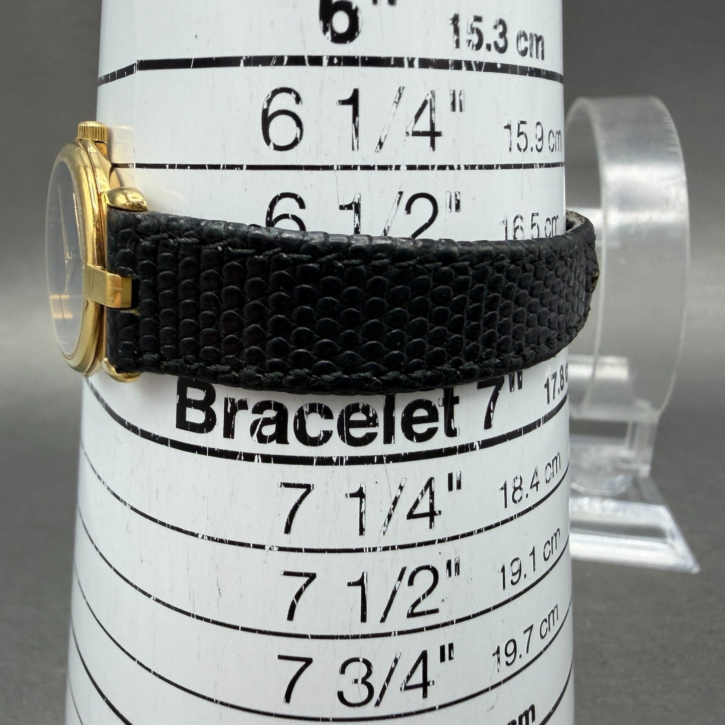 Gucci 3400L Watch Women 22mm Black Dial Gold Plated Round READ!!! PARTS13