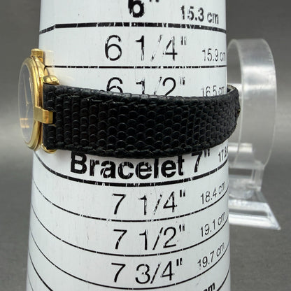 Gucci 3400L Watch Women 22mm Black Dial Gold Plated Round READ!!! PARTS13