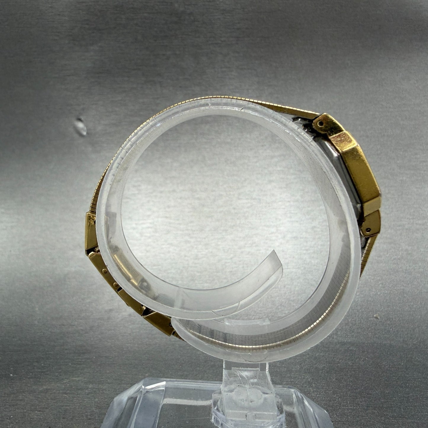 Pulsar Watch Women 16mm Champagne Dial Gold Tone Octagon V232-5790 New battery8