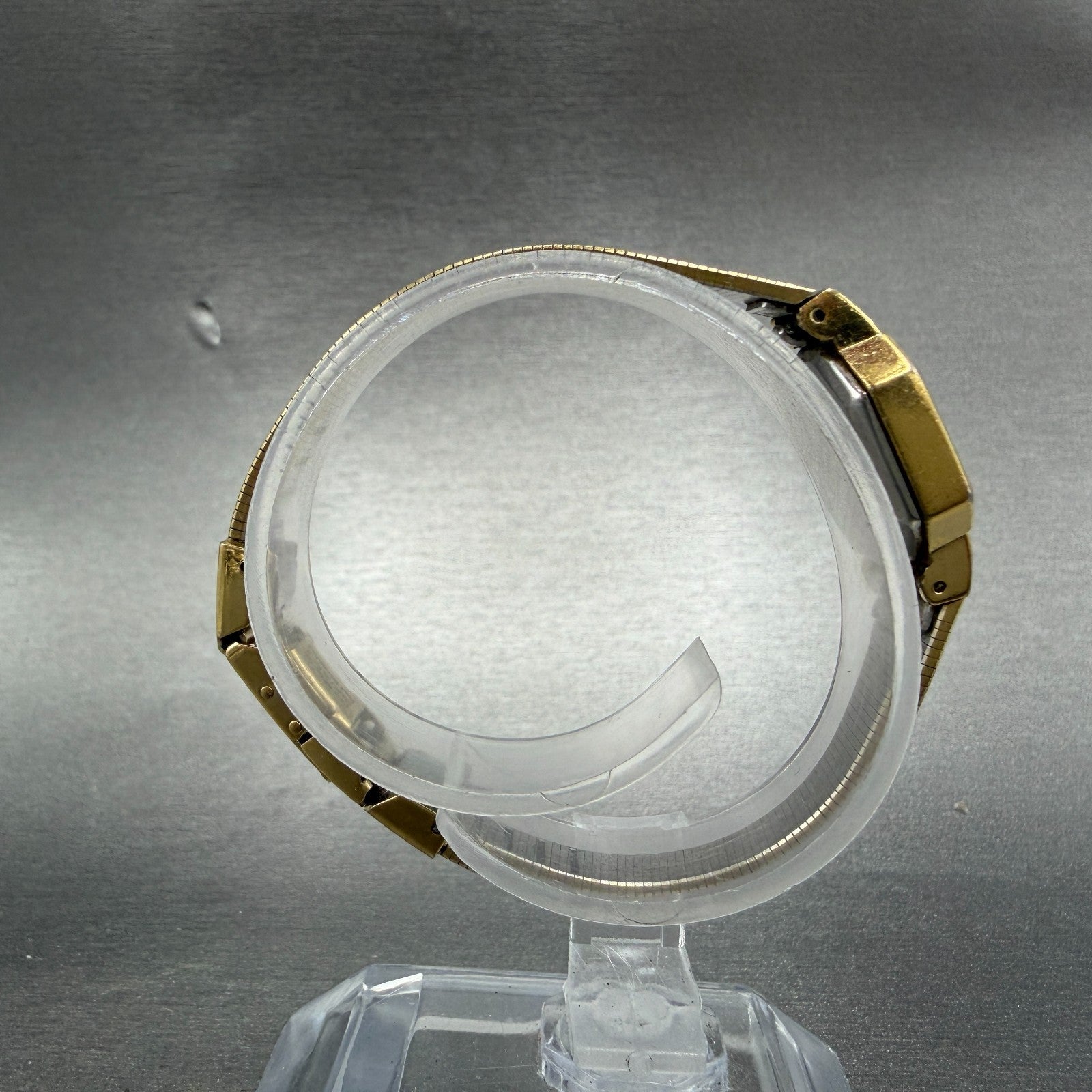 Pulsar Watch Women 16mm Champagne Dial Gold Tone Octagon V232-5790 New battery8