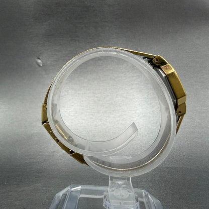 Pulsar Watch Women 16mm Champagne Dial Gold Tone Octagon V232-5790 New battery8