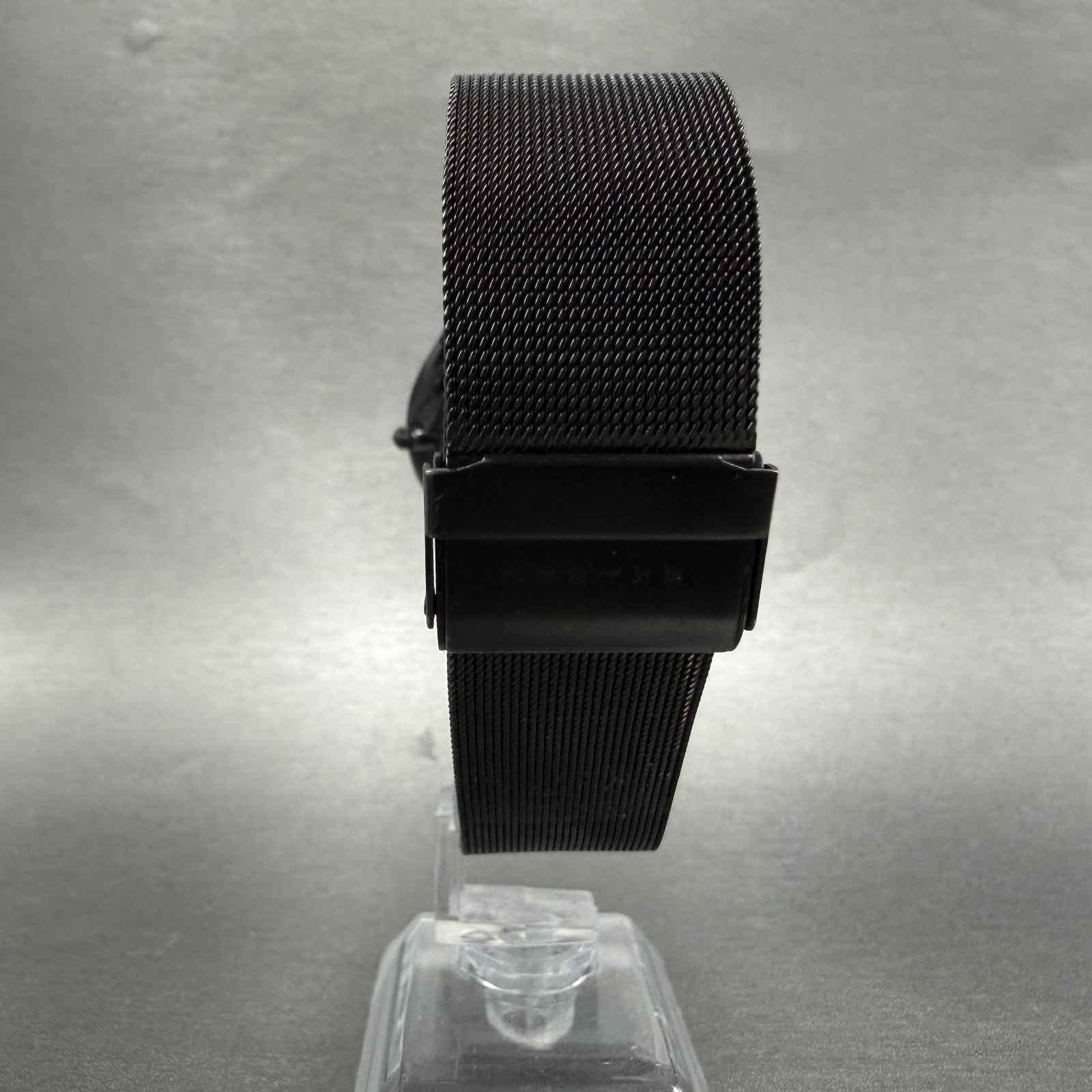 Skagen Watch Men 37mm Black Dial Black Tone Date Round 233XLMB New Battery7