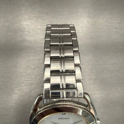 Seiko Avenue Watch Men 32mm White Dial Silver Tone Round 7N01-6680 New Battery4