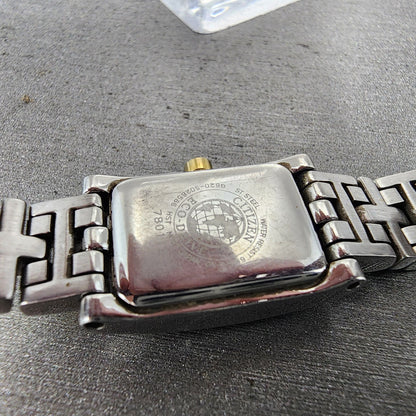 Citizen EcoDrive Tank Watch Women 15mm White Dial Two Tone G620S028566 Runs9