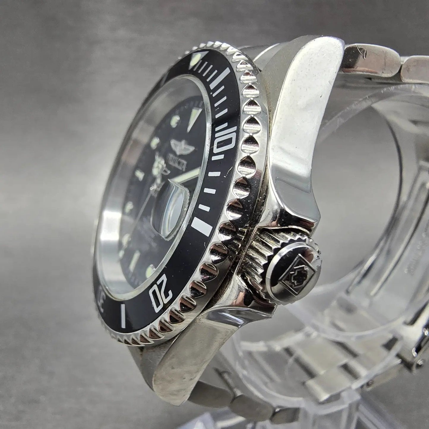 Invicta Pro Diver Watch Men 40mm Black Dial Steel Date 8926OB Automatic Runs HBJ2