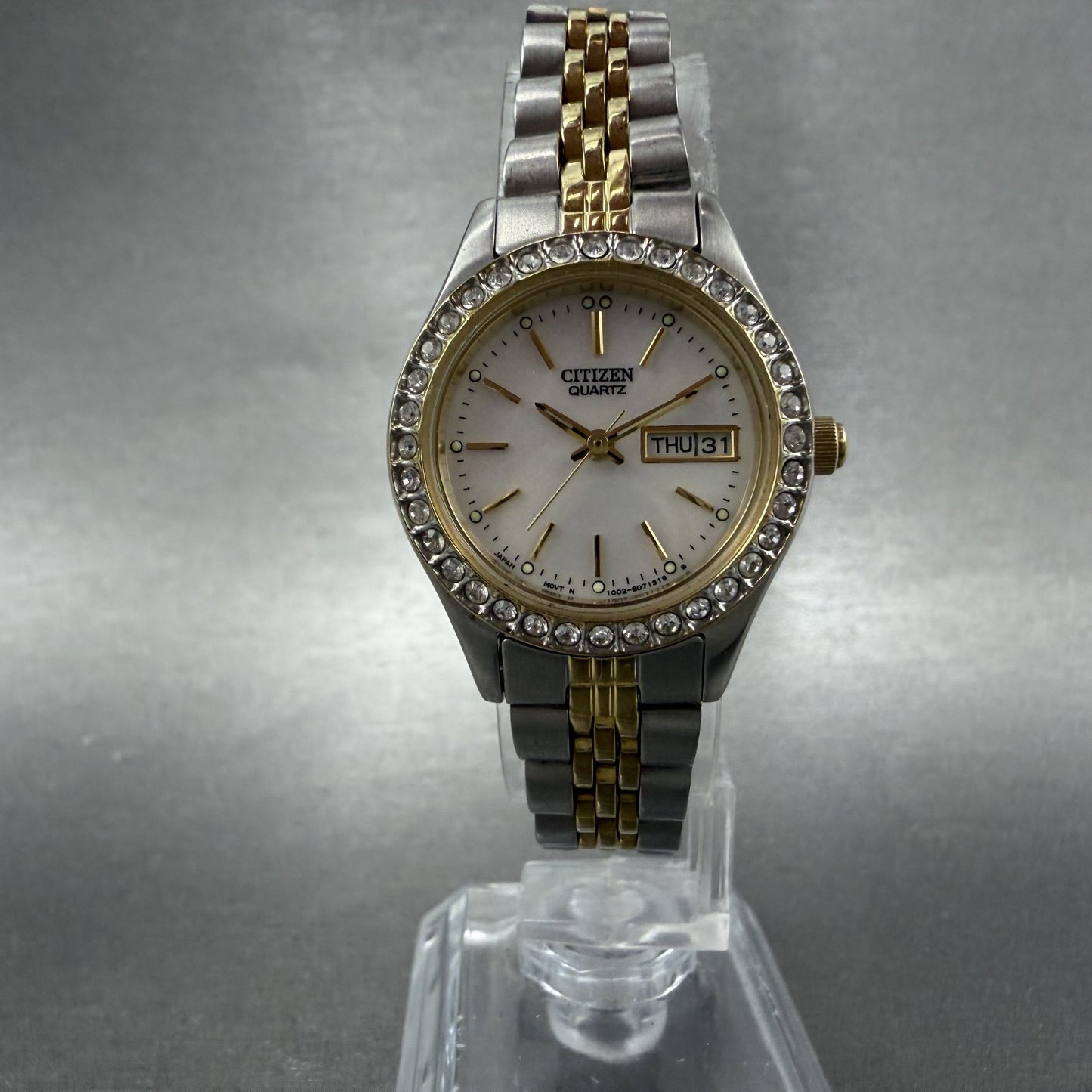 Citizen Watch Women 25mm MOP Dial Two Tone Daydate 1002S04464 New Battery5