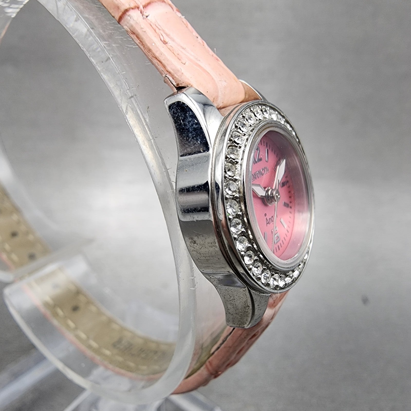 Invicta Angel Watch Women 18mm Pink Dial Silver Tone Round 13659 New Battery3