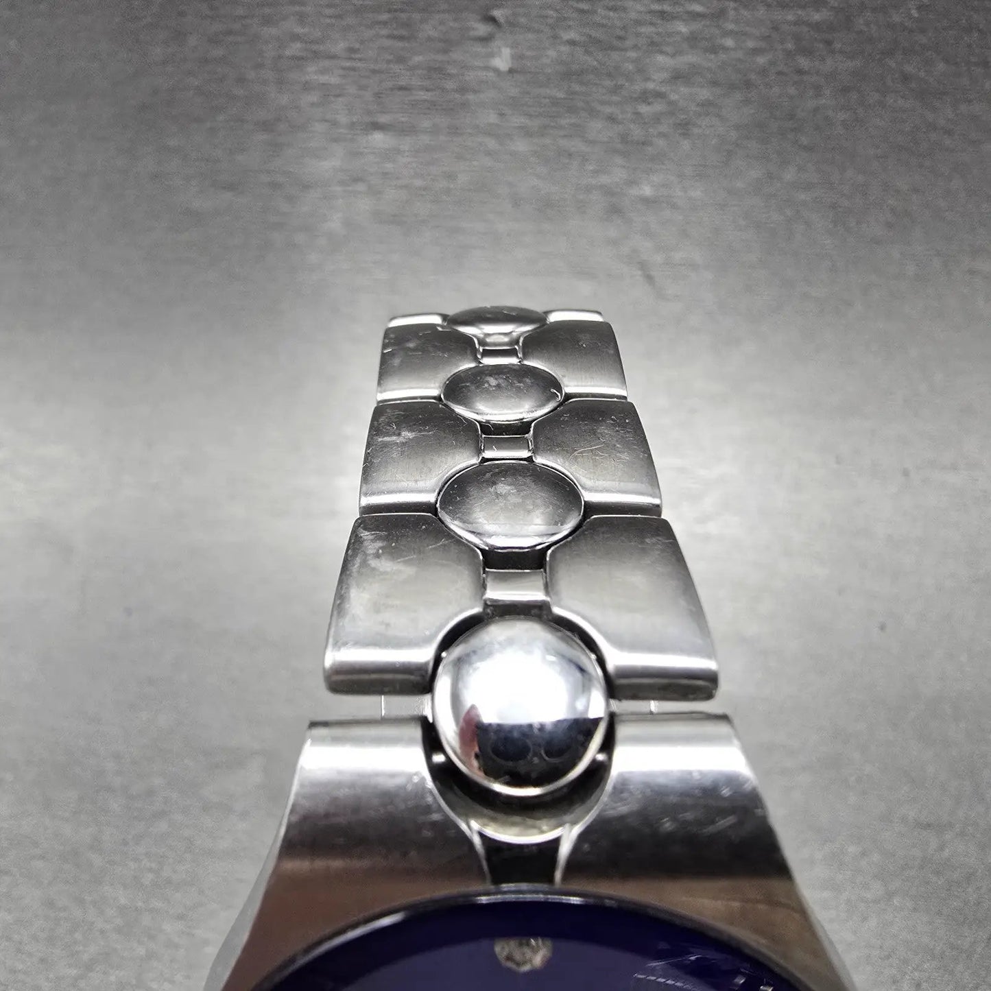 Fossil Arkitekt Watch Men 35mm Blue Dial Silver Tone Round FS-2710 New Battery5