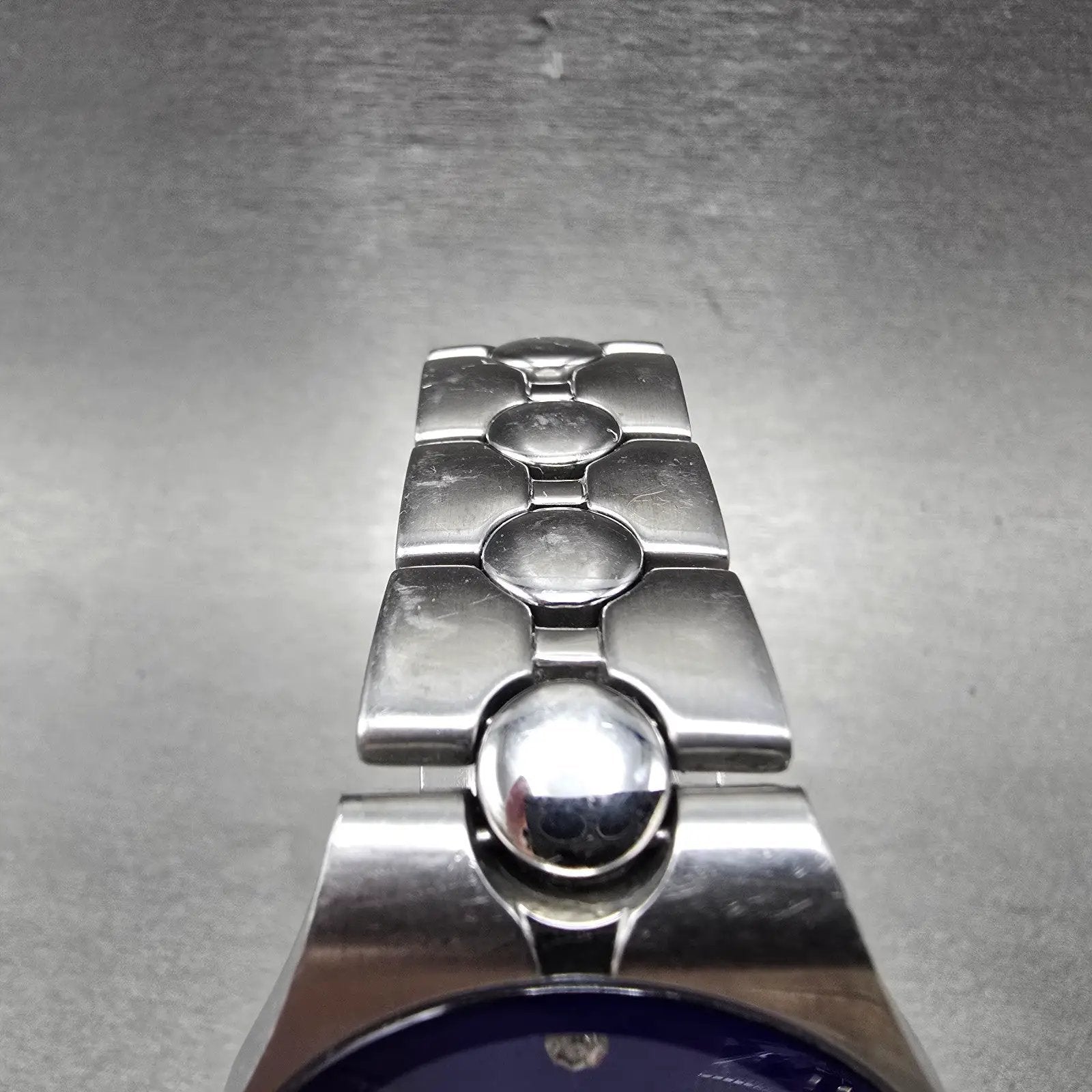 Fossil Arkitekt Watch Men 35mm Blue Dial Silver Tone Round FS-2710 New Battery5