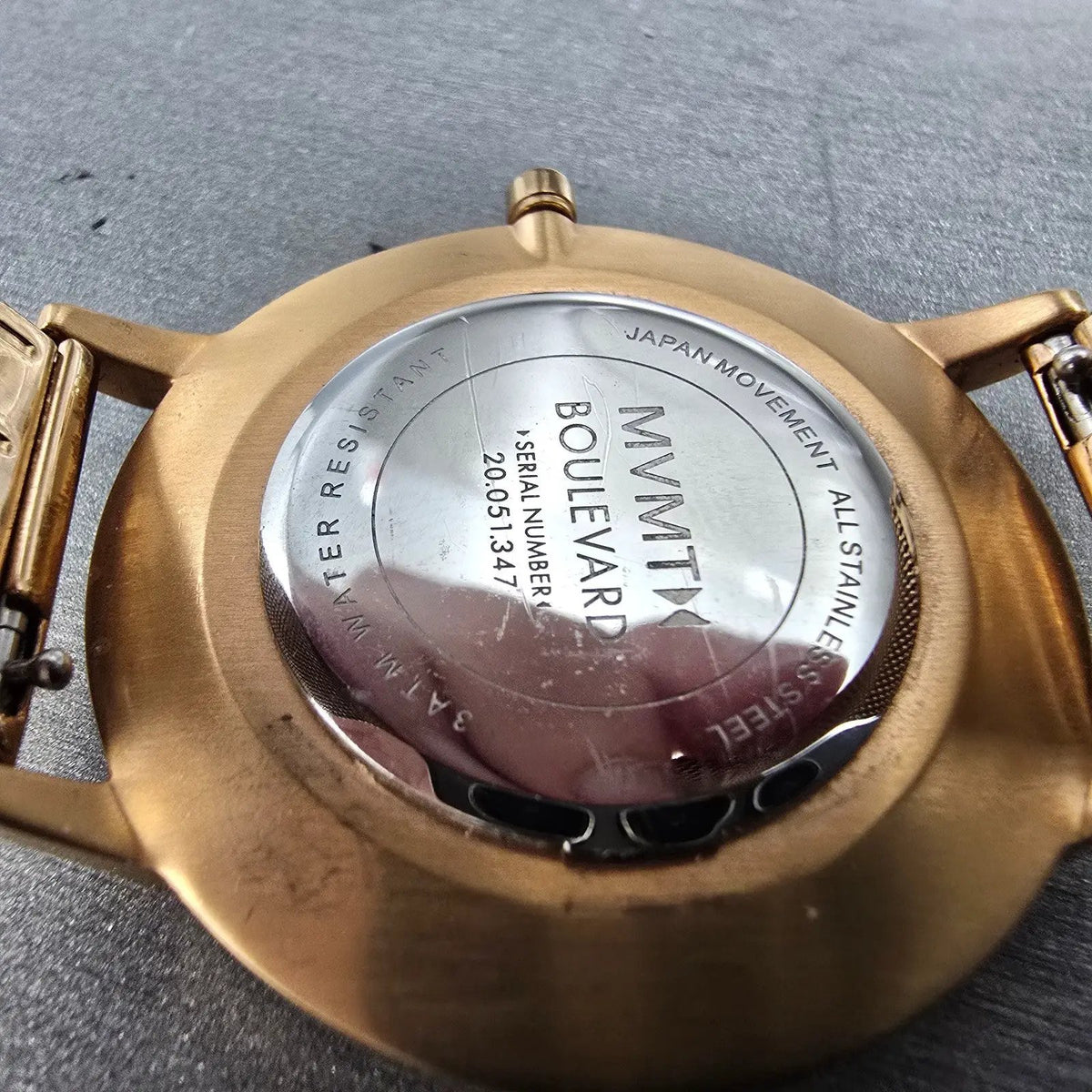MVMT Boulevard Hermosa Watch Women 38mm Rose Dial Rose Gold Round New battery9