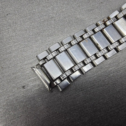 Citizen Bracelet 12mm Stainless Steel Silver Tone Tri Folding Clasp Vintage12
