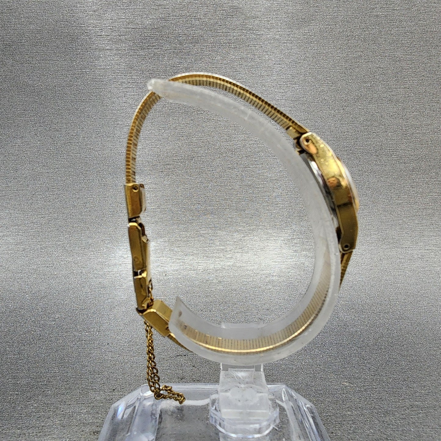 Seiko Watch Women 17mm Champagne Dial Gold Tone Round 54210039 New Battery8