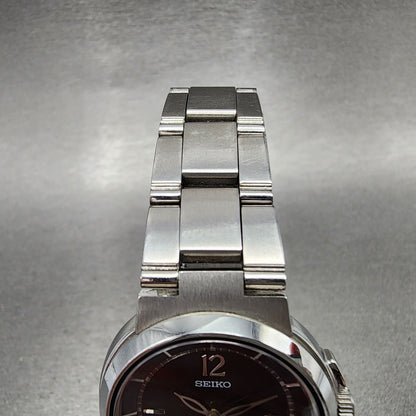 Seiko Lukia Watch Women 28mm Black Dial Stainless Steel Date Round New Battery4