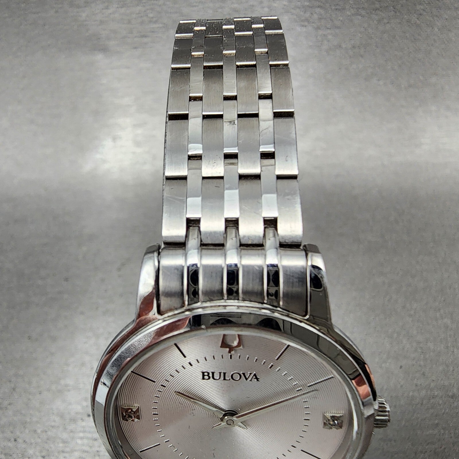 Bulova Watch Women 31mm Silver Dial Stainless Steel Round 96P183 New Battery5