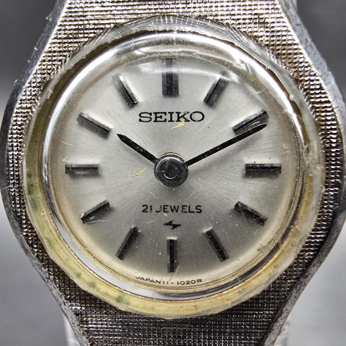 Seiko Watch Women 18mm Silver Dial Silver Tone Round 11-0330 Manual Wind Works K1