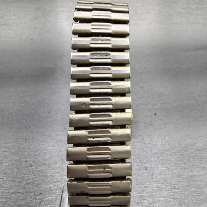 Seiko Watch Men 33mm Champagne Dial Gold Tone Daydate Round 7N43-8A89 New Batt G7