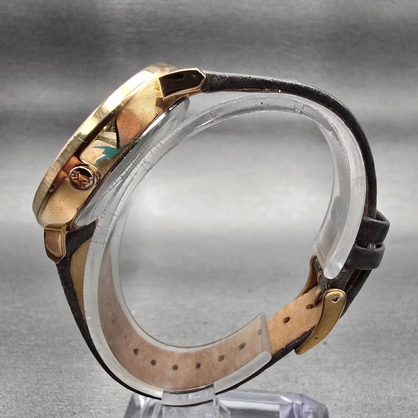 Skagen Ditte Watch Women 36mm Gray Dial Gold Tone Round SKW2216 New Battery6