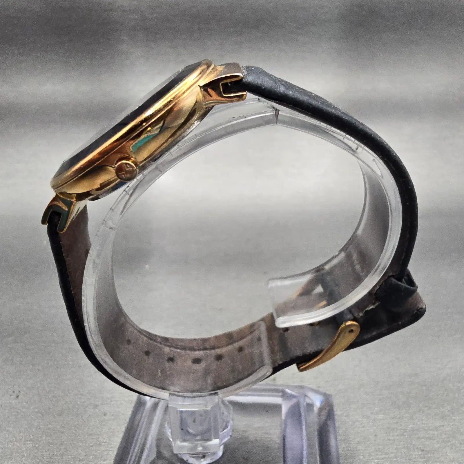 Skagen Leonora Watch Women 34mm Black Dial Gold Tone Round SKW2223 New Battery6
