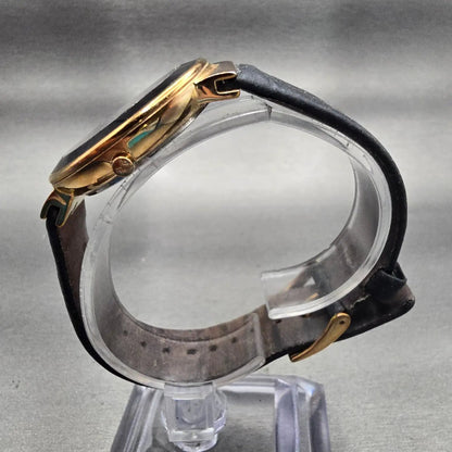 Skagen Leonora Watch Women 34mm Black Dial Gold Tone Round SKW2223 New Battery6