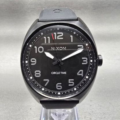 Nixon The Mullett Watch Men 38mm Black Dial Black Tone Round New Battery0