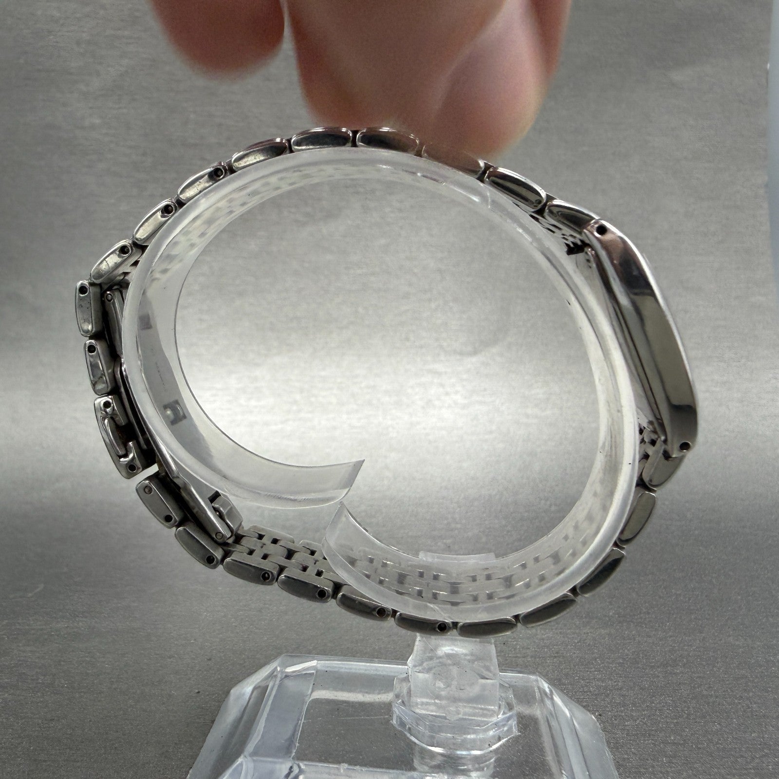 Rado Florence Watch 22mm Women Silver Dial Steel Rectangle 153.3727.4 New Batt8