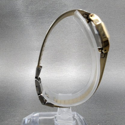 Citizen Seven Watch Women 16mm Gold Dial Gold Tone Octagon New Battery VTG8