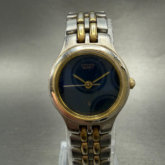 Citizen Watch Women 22mm Blue Dial Two Tone Round 5930-K04964 New Battery VTG0
