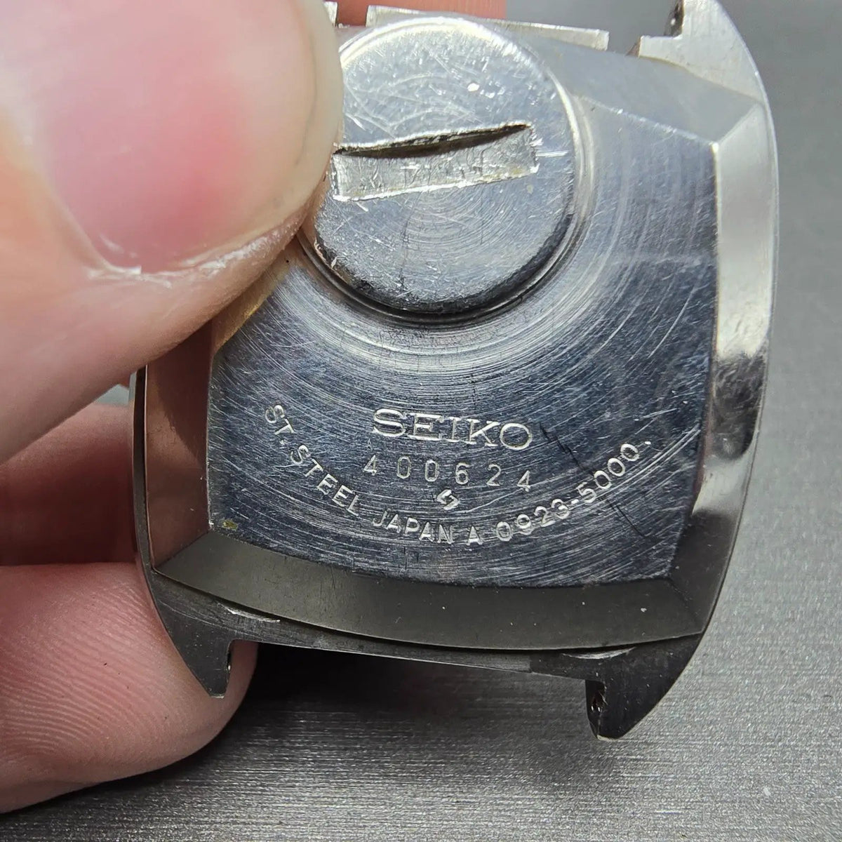 Seiko QZ Watch Men 34mm White Dial Steel Daydate 0923-5000 JDM VTG PARTS8