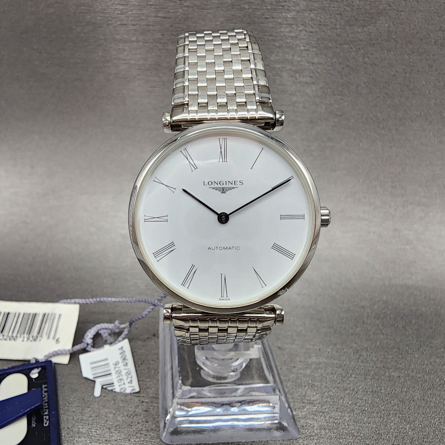 Longines La Grande Classique Automatic Watch Men 36mm White Dial Steel L4.918.40