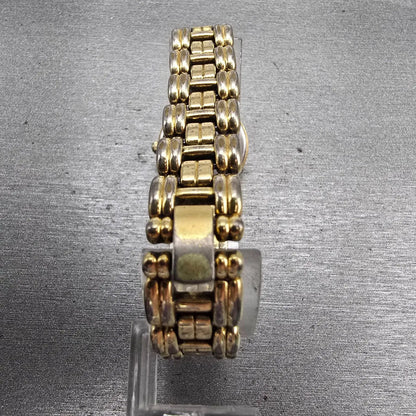 Seiko Watch Women 21mm Black Dial Gold Tone Round 4N00-0858 New Battery Vintage7