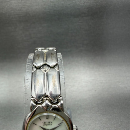 Citizen Watch Women 17mm MOP Dial Silver Tone Round 2200-241991 New Battery VTG4