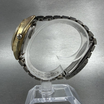 Seiko 3003 Quartz Watch Men 36mm Champagne Dial Gold Tone Daydate 38637049 PART7