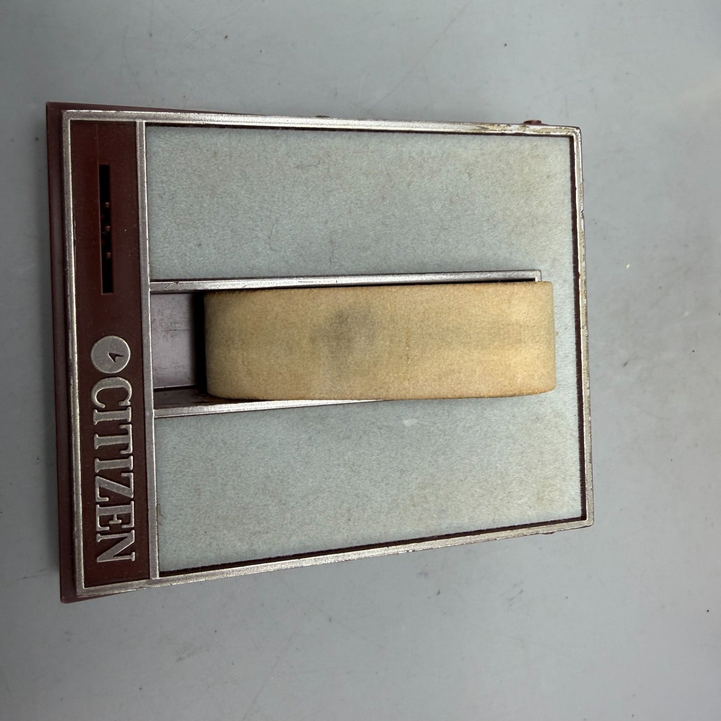 Citizen Presentation Watch Box Case Red Plastic 1990's 1980's Rectangle VTG AV1