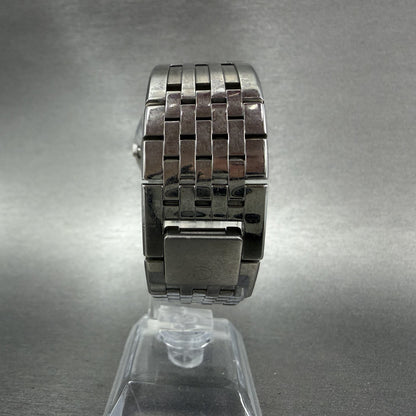 Movado Esperanza Watch Men 38mm Black Steel Round New Battery Bracelet 06060427
