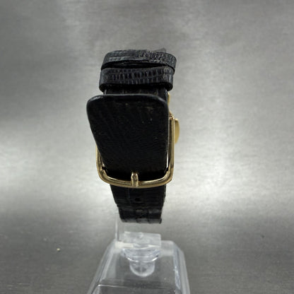 Gucci Watch Men 31mm Black Dial Gold Tone Vintage Roman Numerals 3400F PARTS8