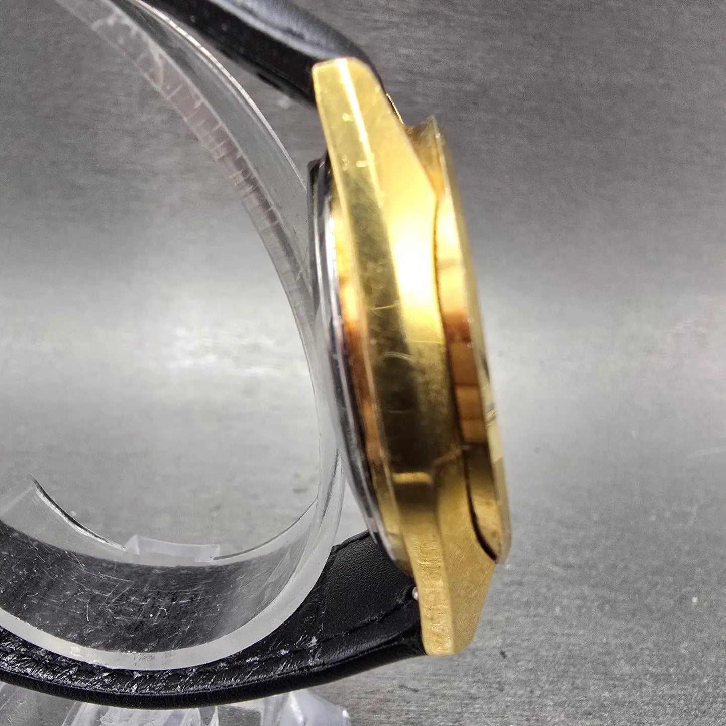 Seiko SQ Watch Men 36mm Champagne Dial Gold Tone Daydate 7546-8039 New Battery3