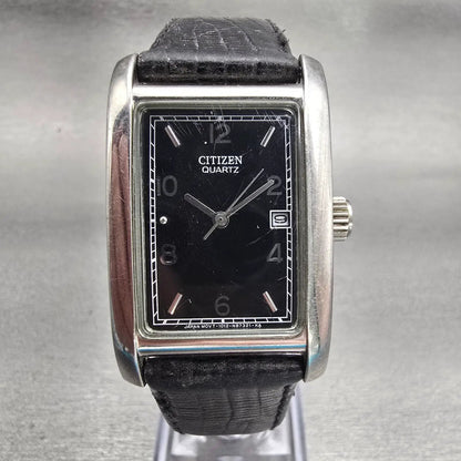 Citizen Watch Men 26mm Black Dial Silver Tone Date 1012-S72731 New Battery0