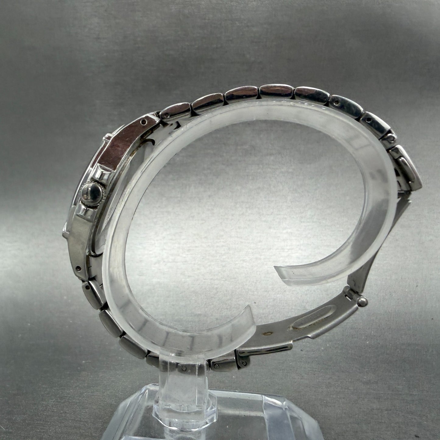 Tommy Hilfiger Watch Women 34mm White Dial Silver Tone Round Crystal New Battery6