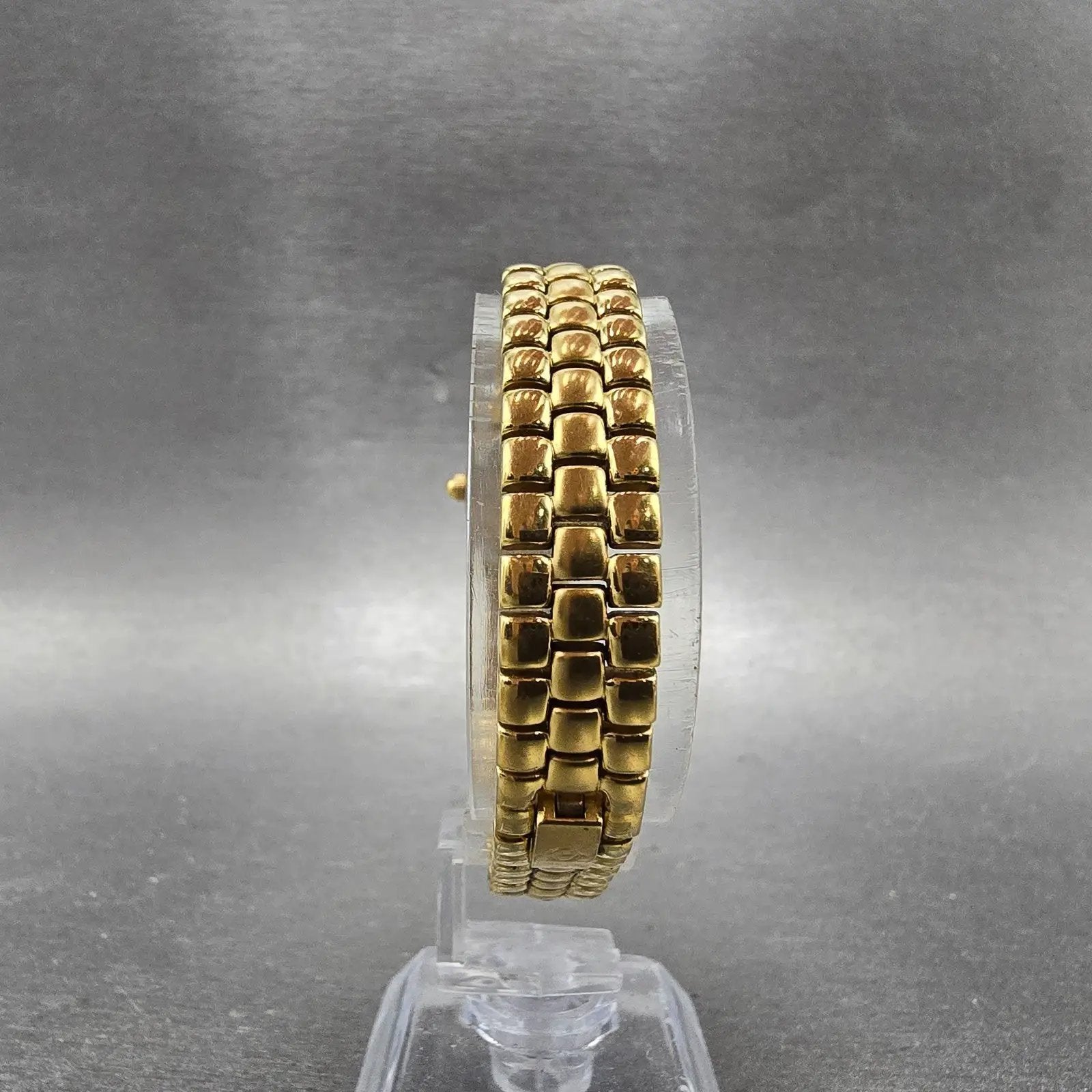 Elgin Watch Women 17mm Gold Dial Gold Tone Oval Bracelet EL 320 New Battery7
