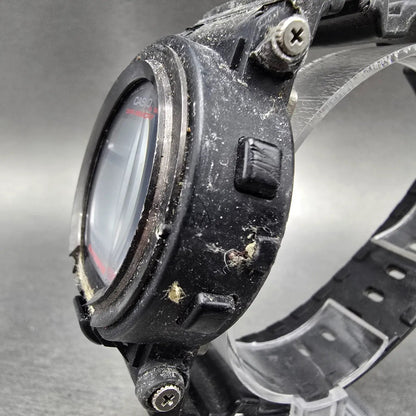 Casio G-Shock Rayman DW-9300 Watch Men 43mm Black Titanium Solar Chrono PARTS 903