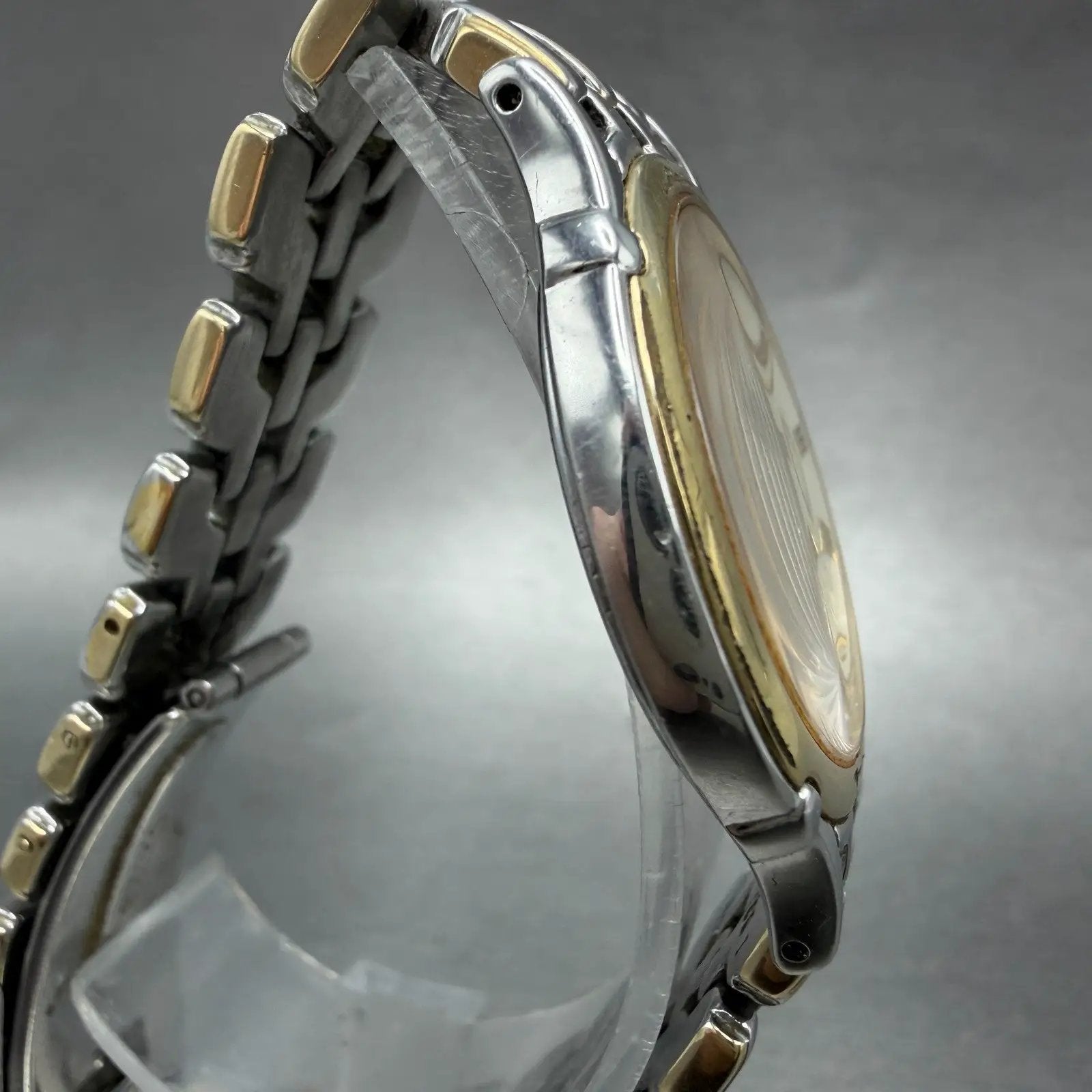 Seiko Dolce Watch Men 32mm Cream Dial Two Tone Round 8J41-6070 New Battery3