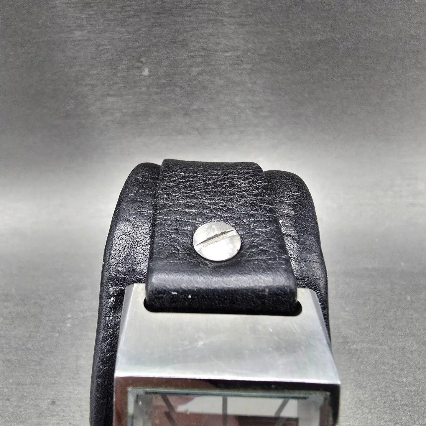 Diesel Watch Men 27mm Silver Dial Silver Tone Rectangle DZ-1020 READ New Battery3