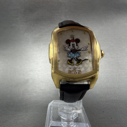Invicta Lupah Minie Mouse Watch Women 29mm MOP Dial Gold Tone Oval 25790 NewBatt5