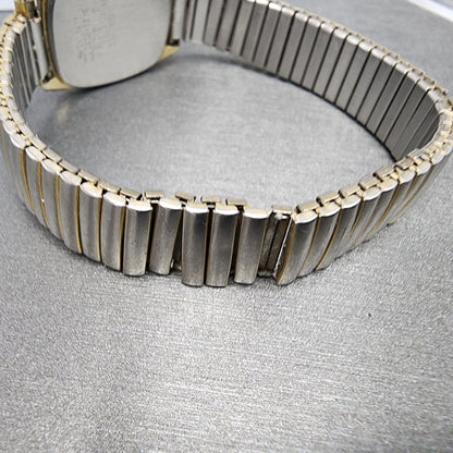 Seiko Watch Women 21mm White Dial Gold Tone Date 2a225080 New Battery READ!!!!!11